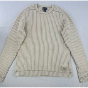 Polo Jeans Co Sweater Ralph Lauren MFG Mens XL Standard Issue Knit Ribbed White